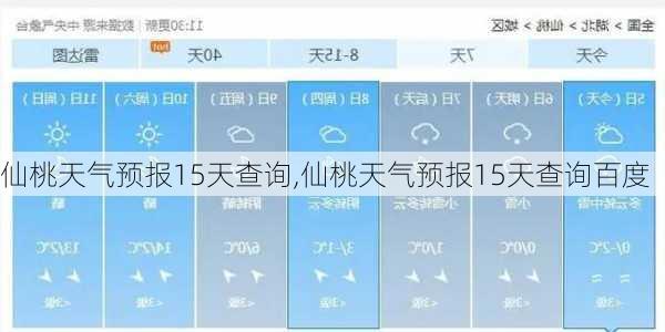 仙桃天气预报15天查询,仙桃天气预报15天查询百度