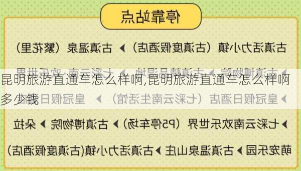 昆明旅游直通车怎么样啊,昆明旅游直通车怎么样啊多少钱