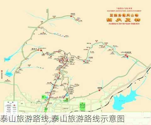 泰山旅游路线,泰山旅游路线示意图