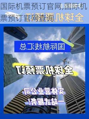 国际机票预订官网,国际机票预订官网查询