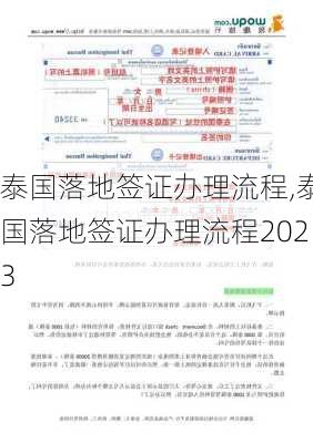 泰国落地签证办理流程,泰国落地签证办理流程2023