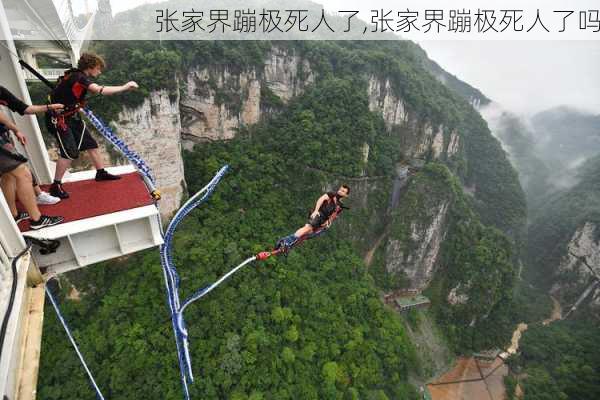 张家界蹦极死人了,张家界蹦极死人了吗