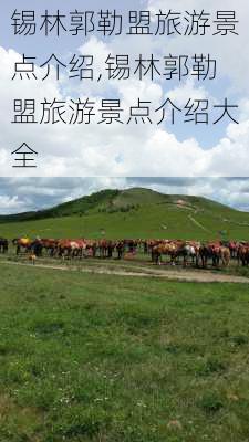 锡林郭勒盟旅游景点介绍,锡林郭勒盟旅游景点介绍大全