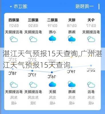 湛江天气预报15天查询,广州湛江天气预报15天查询