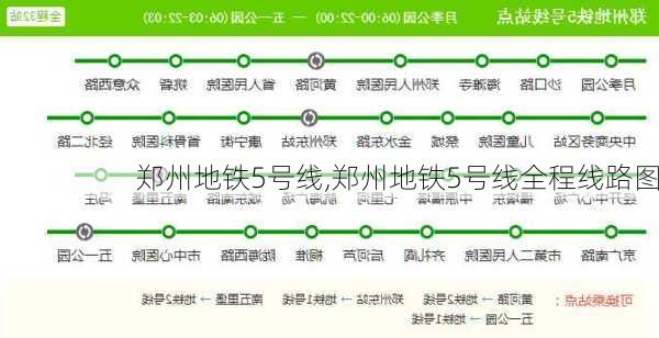 郑州地铁5号线,郑州地铁5号线全程线路图