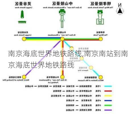 南京海底世界地铁路线,南京南站到南京海底世界地铁路线