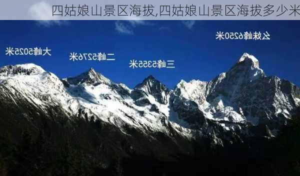 四姑娘山景区海拔,四姑娘山景区海拔多少米