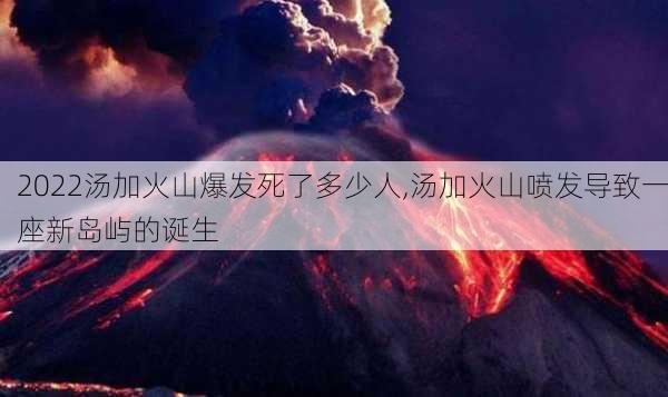 2022汤加火山爆发死了多少人,汤加火山喷发导致一座新岛屿的诞生