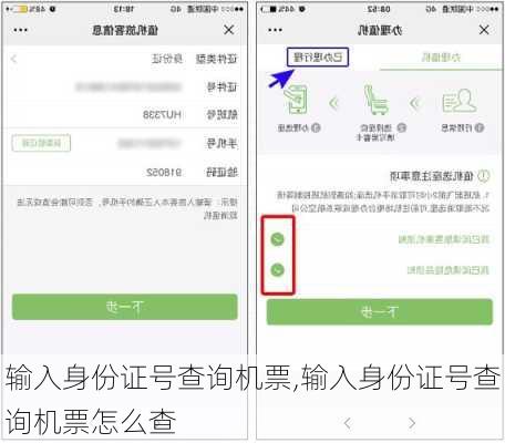 输入身份证号查询机票,输入身份证号查询机票怎么查