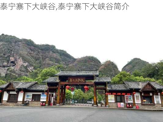 泰宁寨下大峡谷,泰宁寨下大峡谷简介