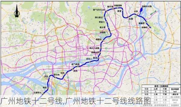 广州地铁十二号线,广州地铁十二号线线路图