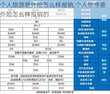 个人旅游意外险怎么样报销,个人旅游意外险怎么样报销的