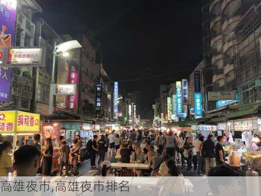 高雄夜市,高雄夜市排名