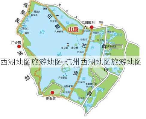 西湖地图旅游地图,杭州西湖地图旅游地图