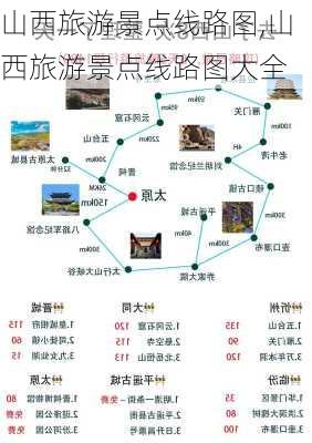 山西旅游景点线路图,山西旅游景点线路图大全