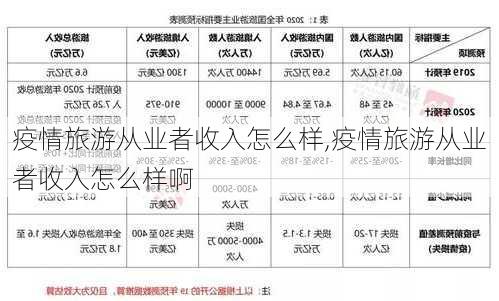 疫情旅游从业者收入怎么样,疫情旅游从业者收入怎么样啊