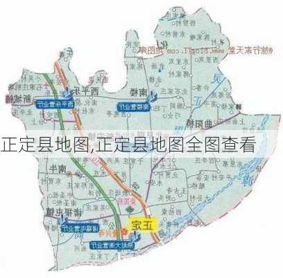 正定县地图,正定县地图全图查看