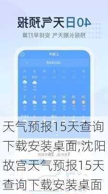 天气预报15天查询下载安装桌面,沈阳故宫天气预报15天查询下载安装桌面