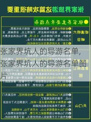 张家界坑人的导游名单,张家界坑人的导游名单图片