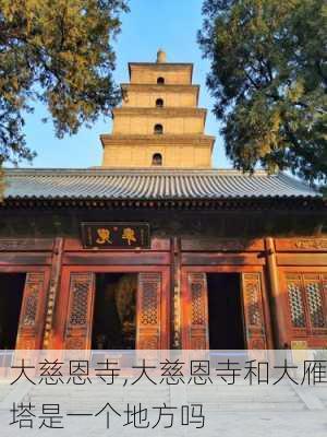 大慈恩寺,大慈恩寺和大雁塔是一个地方吗