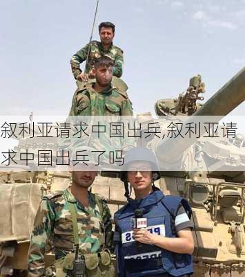 叙利亚请求中国出兵,叙利亚请求中国出兵了吗