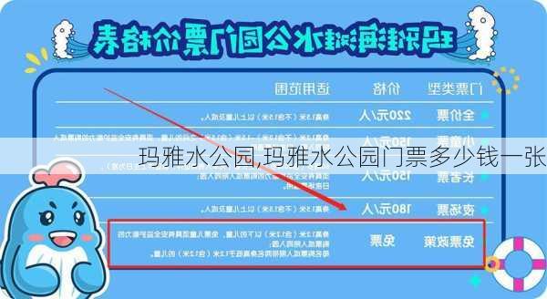 玛雅水公园,玛雅水公园门票多少钱一张