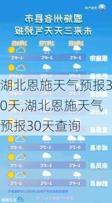 湖北恩施天气预报30天,湖北恩施天气预报30天查询