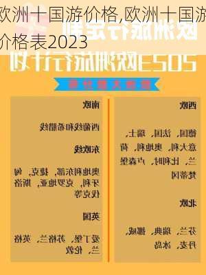 欧洲十国游价格,欧洲十国游价格表2023