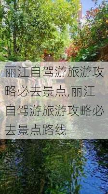 丽江自驾游旅游攻略必去景点,丽江自驾游旅游攻略必去景点路线