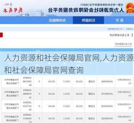 人力资源和社会保障局官网,人力资源和社会保障局官网查询