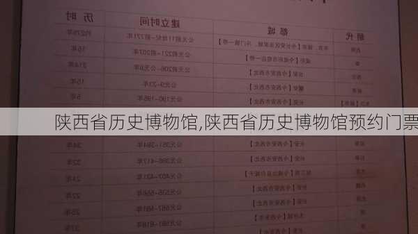 陕西省历史博物馆,陕西省历史博物馆预约门票