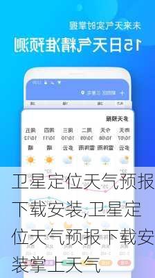 卫星定位天气预报下载安装,卫星定位天气预报下载安装掌上天气