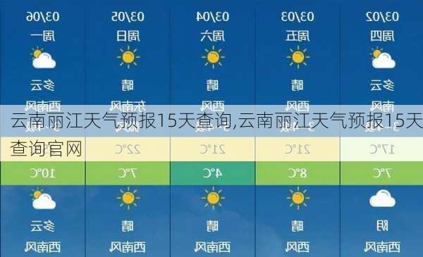 云南丽江天气预报15天查询,云南丽江天气预报15天查询官网