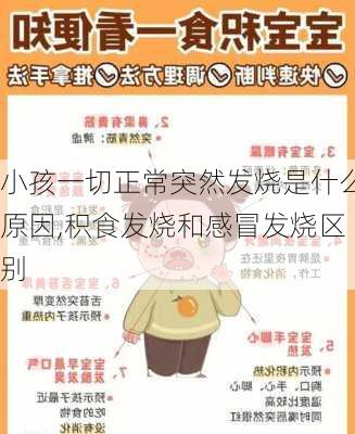 小孩一切正常突然发烧是什么原因,积食发烧和感冒发烧区别