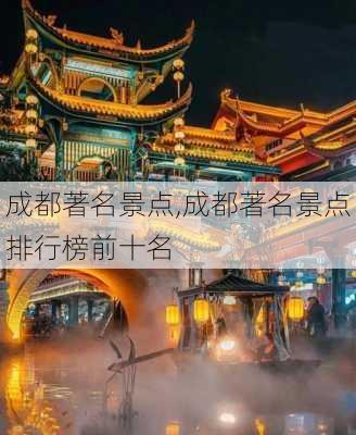 成都著名景点,成都著名景点排行榜前十名