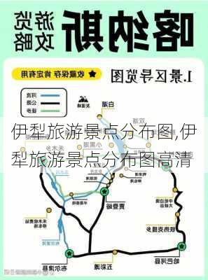 伊犁旅游景点分布图,伊犁旅游景点分布图高清