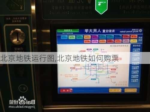 北京地铁运行图,北京地铁如何购票