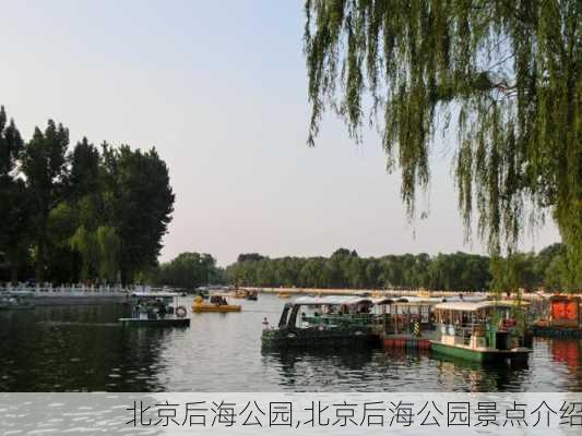 北京后海公园,北京后海公园景点介绍