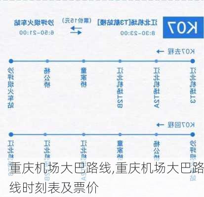 重庆机场大巴路线,重庆机场大巴路线时刻表及票价