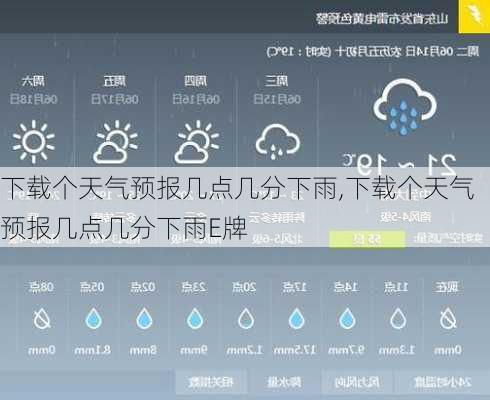 下载个天气预报几点几分下雨,下载个天气预报几点几分下雨E牌