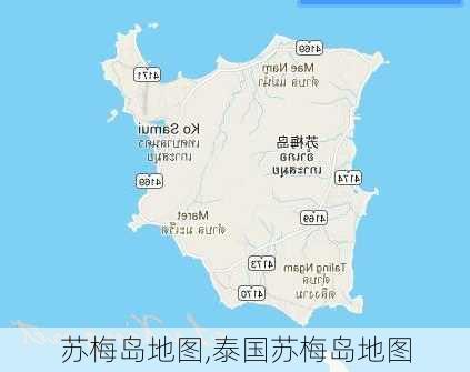 苏梅岛地图,泰国苏梅岛地图