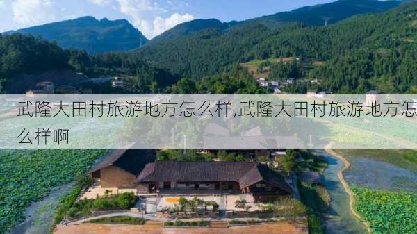 武隆大田村旅游地方怎么样,武隆大田村旅游地方怎么样啊