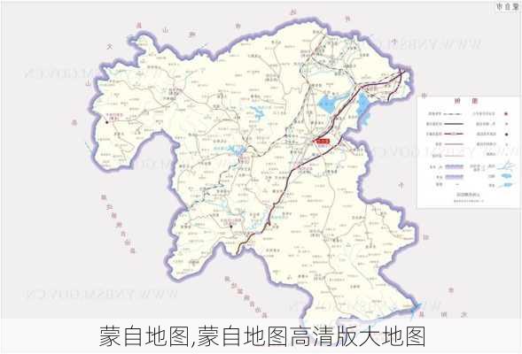 蒙自地图,蒙自地图高清版大地图