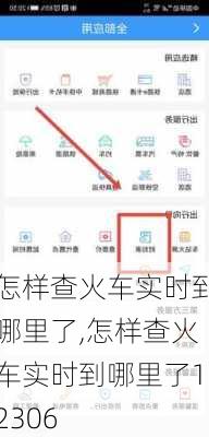 怎样查火车实时到哪里了,怎样查火车实时到哪里了12306