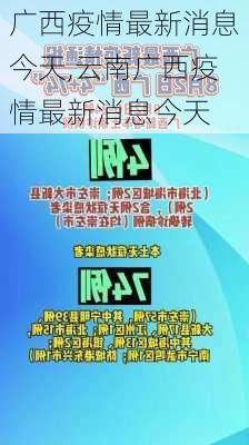 广西疫情最新消息今天,云南广西疫情最新消息今天