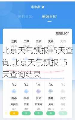 北京天气预报15天查询,北京天气预报15天查询结果