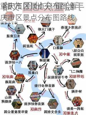 重庆市区景点分布图,重庆市区景点分布图路线